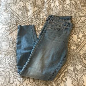 Gap jeans with cutoff at the ankle size 26 regular light wash